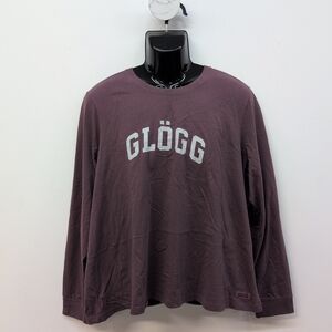 Life Is Good Glogg Arch Long Sleeve Crusher Men's Tee XXXL Dark Burgundy